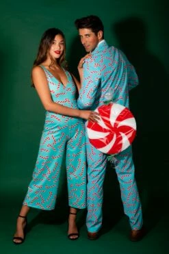 The Peppermint Pimp Canes | Candy Cane Print Christmas Suit -US Clothing Sales Store 08 04 20 XmasFormal 2482