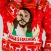 Santa Is Fake News | Men's Jesus Christ Xmas Sweater -US Clothing Sales Store 08 07 2020 Xmas Sweaters Underwear Turtlenecks Thanksgiving Studio 4486