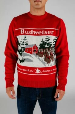The Classic | Budweiser Ugly Christmas Sweater -US Clothing Sales Store 08 07 2020 Xmas Sweaters Underwear Turtlenecks Thanksgiving Studio 4654