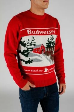 The Classic | Budweiser Ugly Christmas Sweater -US Clothing Sales Store 08 07 2020 Xmas Sweaters Underwear Turtlenecks Thanksgiving Studio 4655