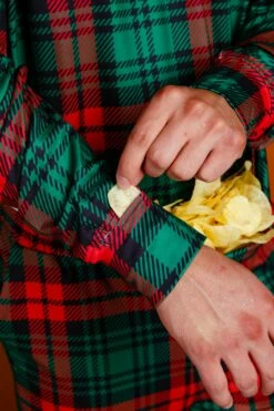 The Lincoln Log Love Daddy | Men's Red Plaid Christmas Pajama Top -US Clothing Sales Store 08 26 Christmas LeisureIMG 0784