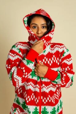 The Red Ryder | Ladies Unisex Knit Print Christmas Onesie -US Clothing Sales Store 08 26 Christmas LeisureIMG 1040
