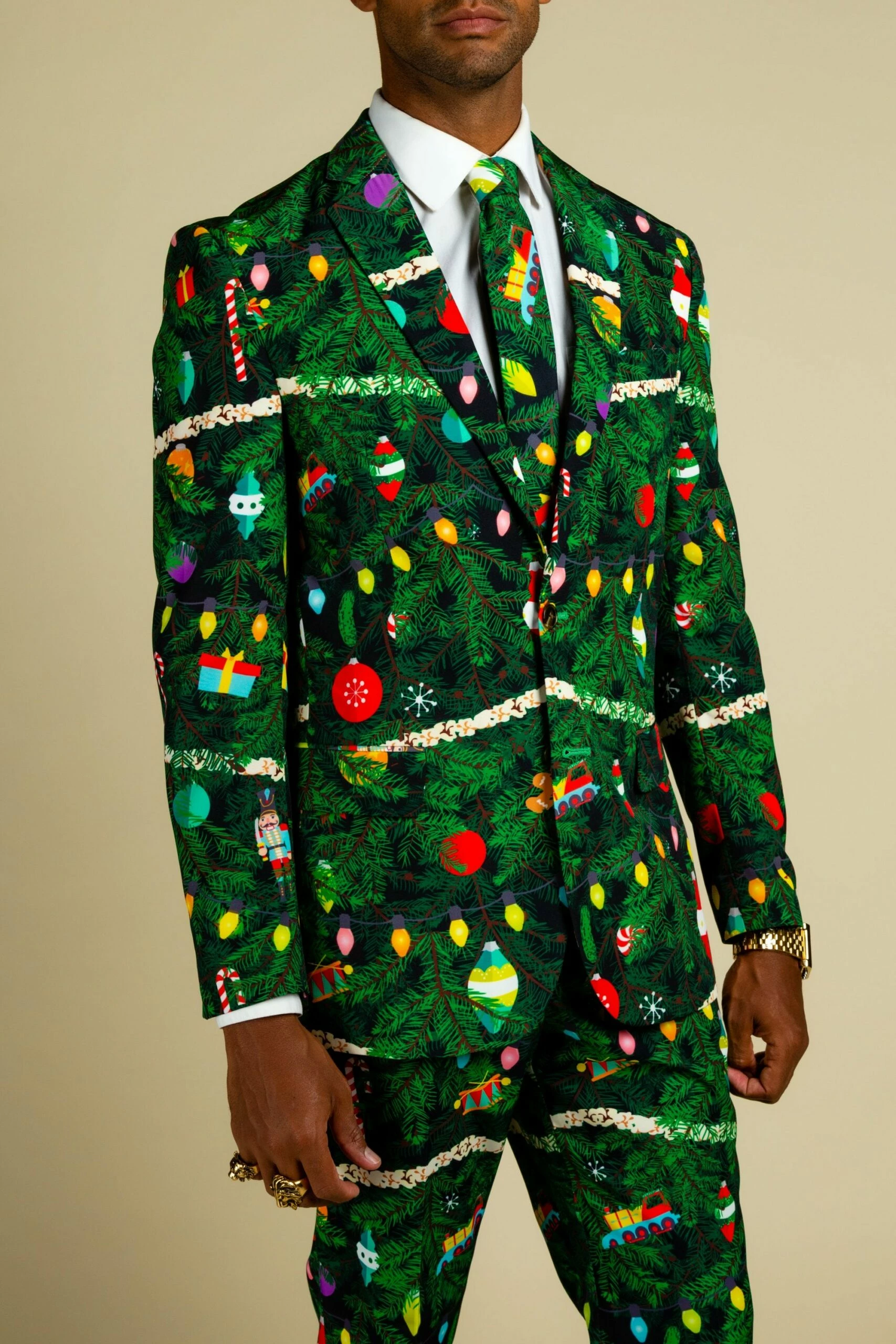 The Christmas Tree Camo | Mens Christmas Tree Print Suit 4 The Christmas Tree Camo | Mens Christmas Tree Print Suit - Image 2