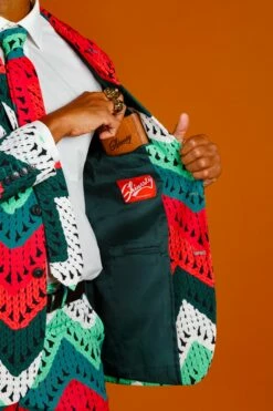 The Dapper Doily | Quilted Print Christmas Suit -US Clothing Sales Store 08 28 Christmas GuysSuits IMG 4105