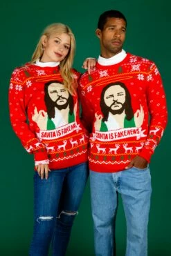 Santa Is Fake News | Men's Jesus Christ Xmas Sweater -US Clothing Sales Store 08 29 Christmas GuysSuits IMG 4731 Edit e27cd532 13d2 408b ab99 1f1b8821bf7d