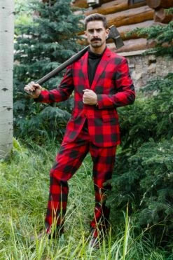 The Red & Black Lumberjack | Buffalo Check Suit 17 The Red & Black Lumberjack | Buffalo Check Suit -US Clothing Sales Store 09 12 Christmas VailHouse FormalIMG 0328