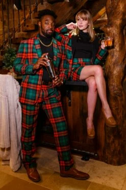 The Lincoln Log Love Daddy | Red And Green Plaid Ugly Christmas Suit -US Clothing Sales Store 09 12 Christmas VailHouse FormalIMG 9663