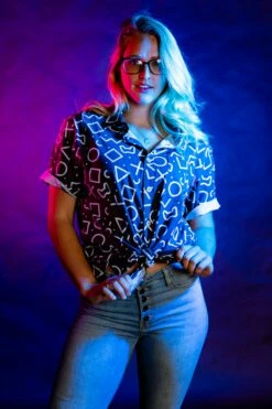 The Loading Screen | Black And White Button-Up Shirt Inspired By Playstation 15 The Loading Screen | Black And White Button-Up Shirt Inspired By Playstation -US Clothing Sales Store 10 30 Playstation 41