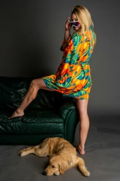 The Cruise Ship Casanova | Women's Unisex Hawaiian Party Kimono -US Clothing Sales Store 11 20 18 1070