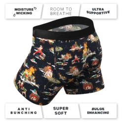 The 12 Slays Of Christmas | Christmas Scene Ball Hammock® Pouch Underwear With Fly -US Clothing Sales Store 12SlaysofChristmasChristmasSceneBoxerWithFly4