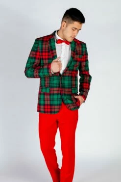 The Lincoln Log Love Daddy | Red And Green Plaid Ugly Christmas Suit -US Clothing Sales Store 12 09 NFLPA ChristmasBlazers 20