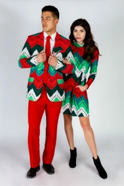 The Dapper Doily | Quilted Print Christmas Suit -US Clothing Sales Store 12 09 NFLPA ChristmasBlazers 23