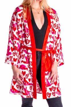 The Hot-Blooded Handbook | Ladies Valentine's Day Unisex Party Kimono 11 The Hot-Blooded Handbook | Ladies Valentine's Day Unisex Party Kimono -US Clothing Sales Store 16A9716
