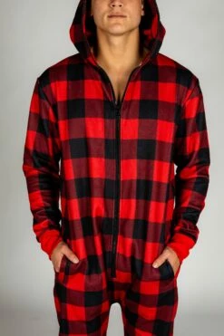 The Lumbersexual | Buffalo Check Adult Onesie -US Clothing Sales Store 20200911 XmasCatalog EY4A5532