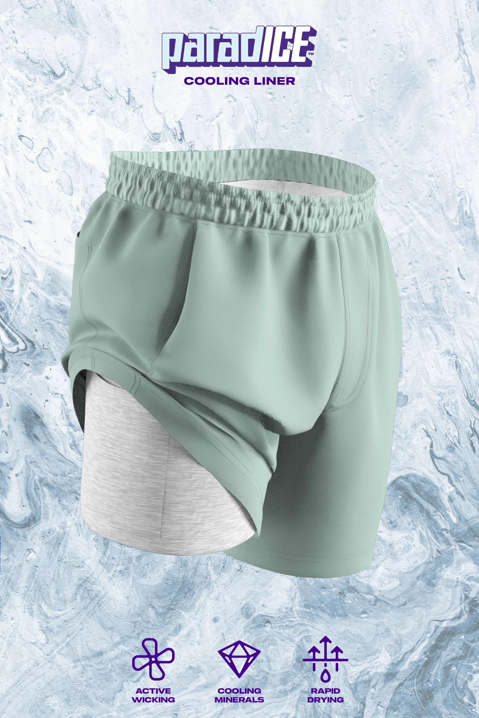 The Concrete Jungle | Sage Ball Hammock® 5 Inch Athletic Shorts 3 The Concrete Jungle | Sage Ball Hammock® 5 Inch Athletic Shorts