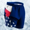 The Double Duty | American Flag Ball Hammock® 5 Inch Athletic Shorts -US Clothing Sales Store 5 DoubleDuty3