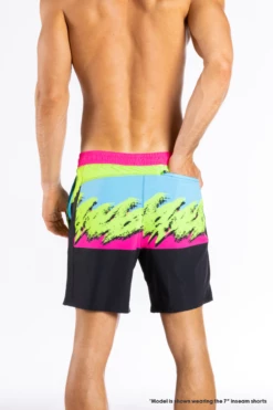 The Cherry Slushy | Neon Retro Ball Hammock® 7 Inch Athletic Shorts -US Clothing Sales Store 7 CherrySlushy5