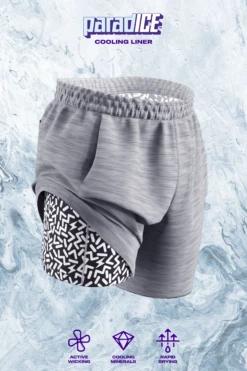 The Junk Trunks | Grey Ball Hammock® 9 Inch Athletic Shorts