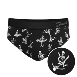 The Bare Back Bones | Glow In The Dark Skeletons Ball Hammock® Pouch Underwear Briefs