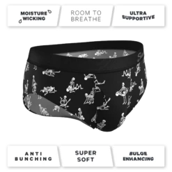 The Bare Back Bones | Glow In The Dark Skeletons Ball Hammock® Pouch Underwear Briefs -US Clothing Sales Store BareBackBones4
