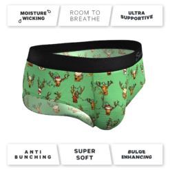 The Blitzened | Christmas Striped Ball Hammock® Pouch Underwear Briefs -US Clothing Sales Store BlitzenedChristmasStripedBallHammockBrief4