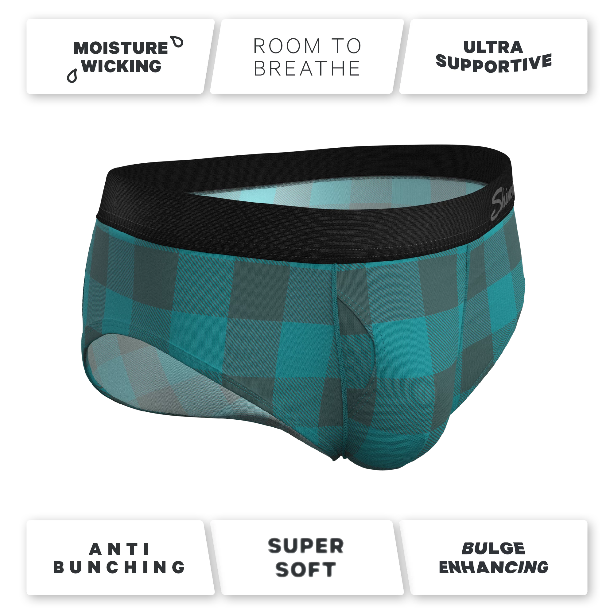 The Plaid And Simple | Green Buffalo Check Ball Hammock® Pouch Underwear Briefs 6 The Plaid And Simple | Green Buffalo Check Ball Hammock® Pouch Underwear Briefs - Image 4