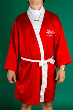 The Daddy Claus | Red Santa Christmas Kimono -US Clothing Sales Store Christmas Kimonos Pajameralls MLR IMG 8264