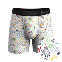 The Daily Detention | Doodle Ball Hammock® Pouch Underwear With Fly