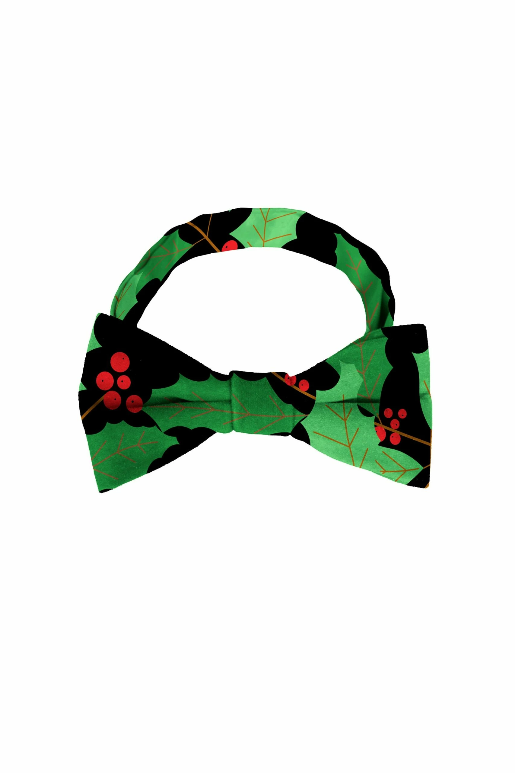 The Deck Yourselves | Holly Print Christmas Bow Tie 3 The Deck Yourselves | Holly Print Christmas Bow Tie