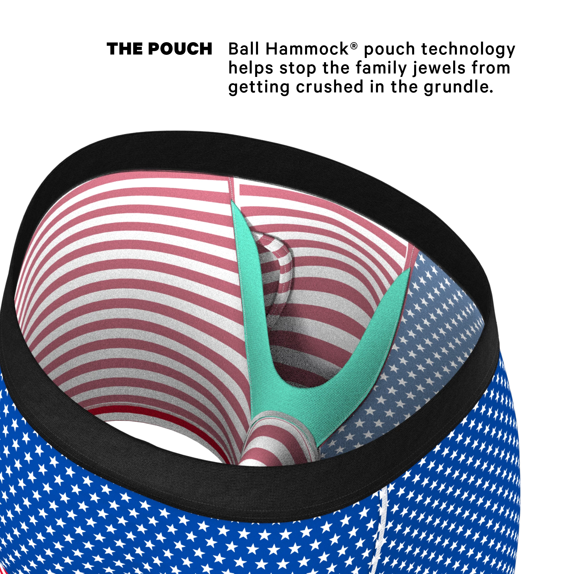 The Ellis Island | USA Flag Ball Hammock® Pouch Underwear With Fly 4 The Ellis Island | USA Flag Ball Hammock® Pouch Underwear With Fly - Image 2