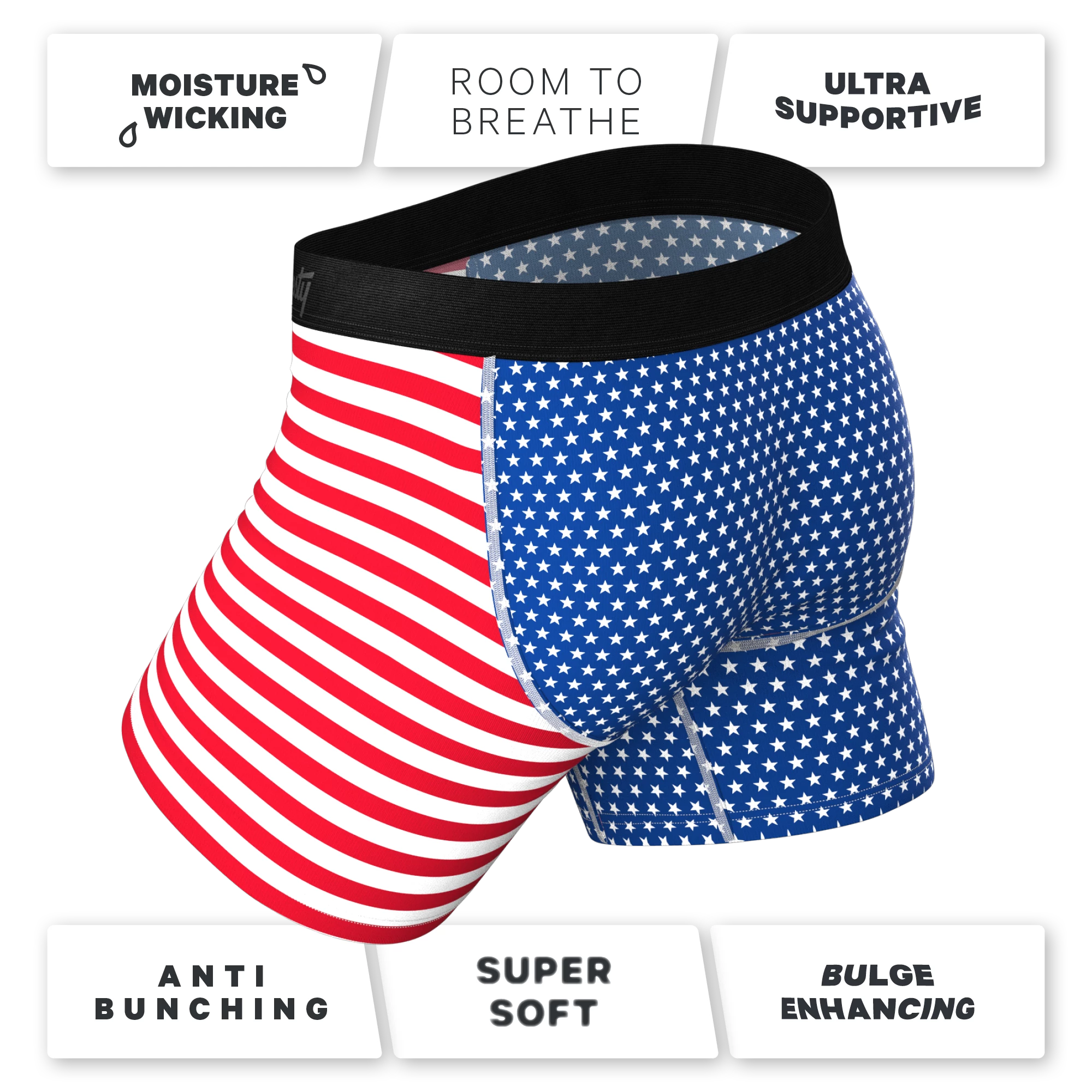 The Ellis Island | USA Flag Ball Hammock® Pouch Underwear With Fly 6 The Ellis Island | USA Flag Ball Hammock® Pouch Underwear With Fly - Image 4