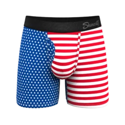 The Ellis Island | USA Flag Ball Hammock® Pouch Underwear With Fly