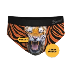The Feral Feline | Tiger Print Ball Hammock® Pouch Underwear Briefs -US Clothing Sales Store FeralFelineTigerPrintBriefs3