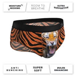 The Feral Feline | Tiger Print Ball Hammock® Pouch Underwear Briefs -US Clothing Sales Store FeralFelineTigerPrintBriefs4