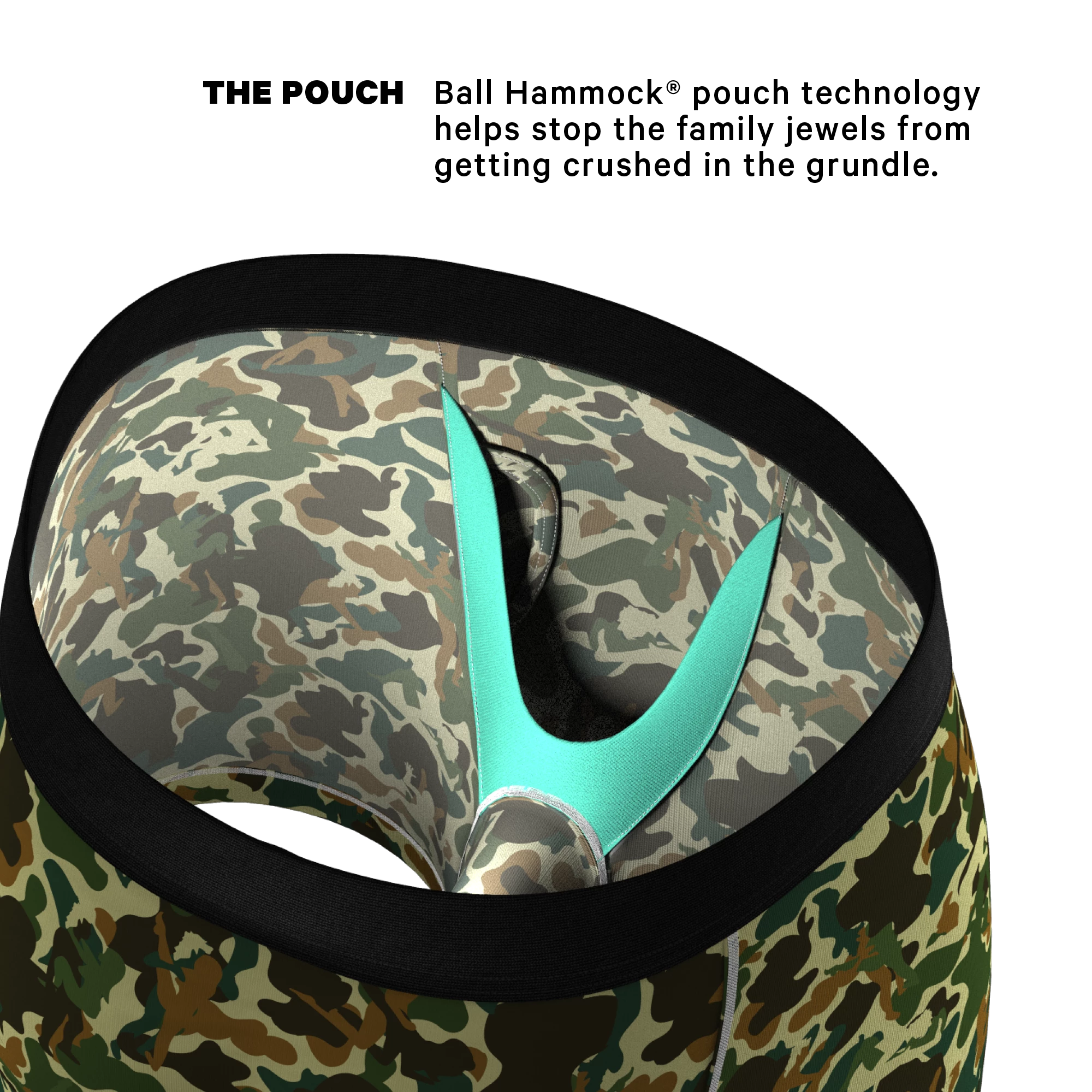 The Forni Camo | Camouflage Ball Hammock® Boxer Briefs With Fly 4 The Forni Camo | Camouflage Ball Hammock® Boxer Briefs With Fly - Image 2