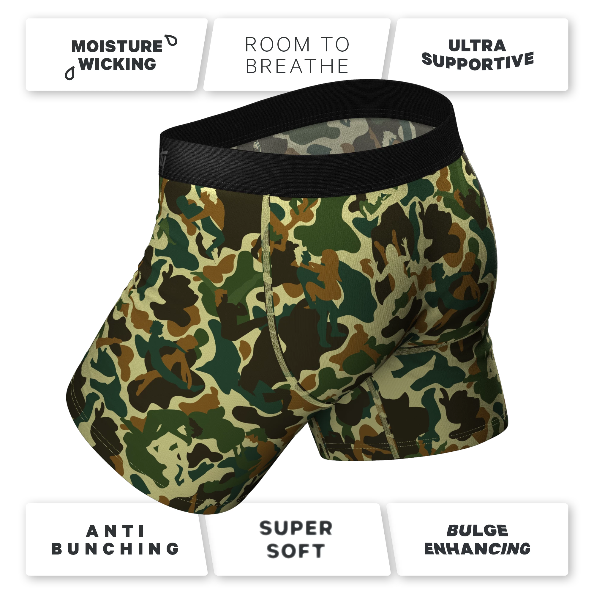 The Forni Camo | Camouflage Ball Hammock® Boxer Briefs With Fly 6 The Forni Camo | Camouflage Ball Hammock® Boxer Briefs With Fly - Image 4