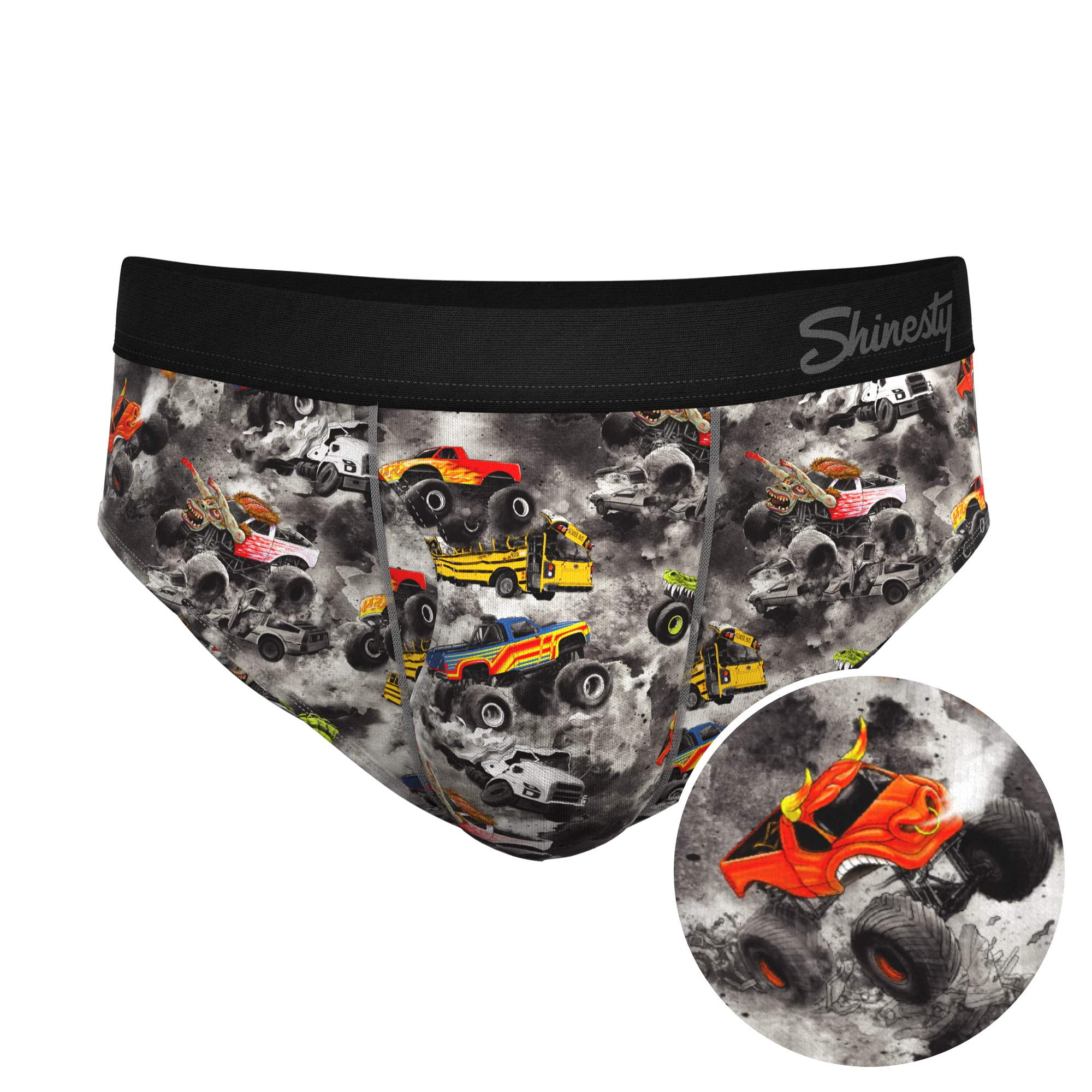 The Here Be Monsters | Monster Truck Ball Hammock® Pouch Underwear Briefs 3 The Here Be Monsters | Monster Truck Ball Hammock® Pouch Underwear Briefs