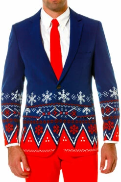 The Nordic Gentleman | Navy Fair Isle Ugly Christmas Suit -US Clothing Sales Store IMG 0346 2 Edit