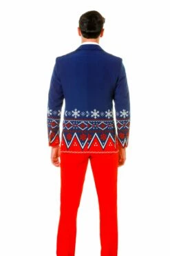 The Nordic Gentleman | Navy Fair Isle Ugly Christmas Suit -US Clothing Sales Store IMG 0349 2 Edit
