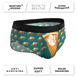 The Last Course | Pumpkin Pie Ball Hammock® Pouch Underwear Briefs -US Clothing Sales Store LastCoursePumpkinPieBriefs4