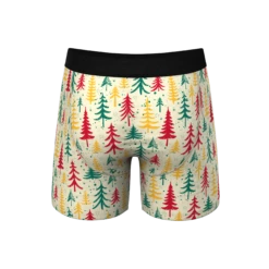 The Pine Tree Playboy | Retro Christmas Trees Ball Hammock® Pouch Underwear With Fly -US Clothing Sales Store PineTreePlayboyRetroChristmasTreesWFly5