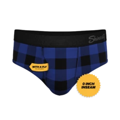 The Precious Plums | Blue Plaid Ball Hammock® Pouch Underwear Briefs -US Clothing Sales Store PreciousPlumsBluePlaidBriefs3