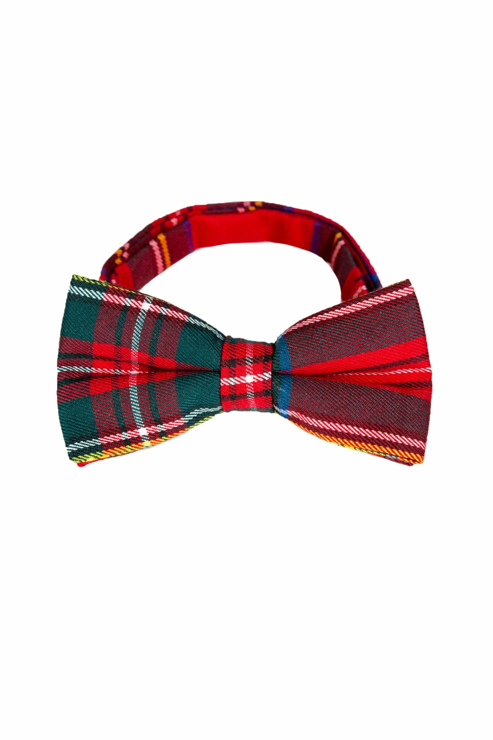 The Rockefeller | Red And Green Plaid Bow Tie 4 The Rockefeller | Red And Green Plaid Bow Tie - Image 2