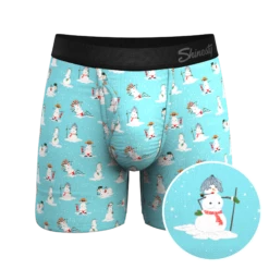 The Frosty Mistress | Snow Women Ball Hammock® Pouch Underwear With Fly