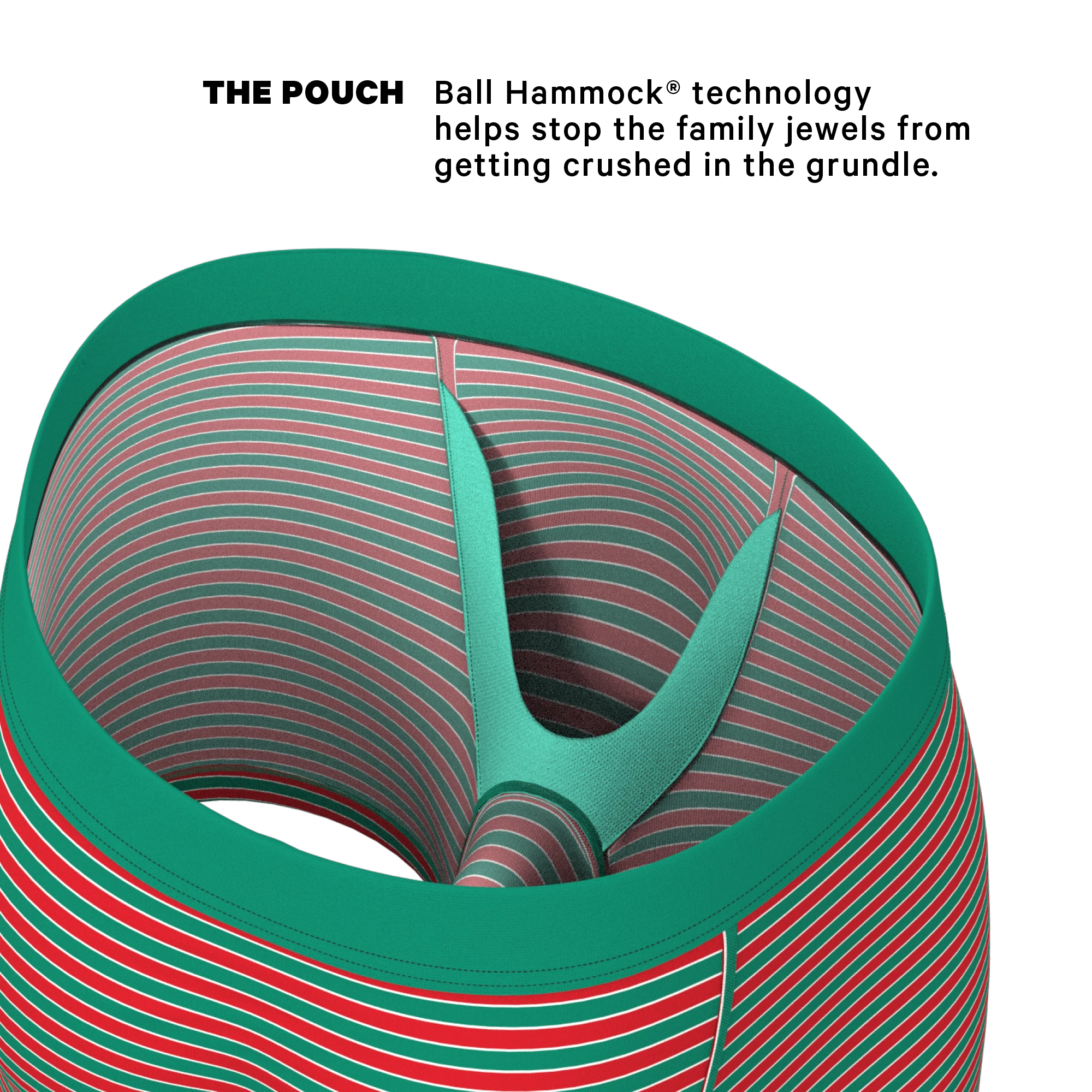 The Stripe Club | Christmas Striped Ball Hammock® Pouch Underwear 4 The Stripe Club | Christmas Striped Ball Hammock® Pouch Underwear - Image 2
