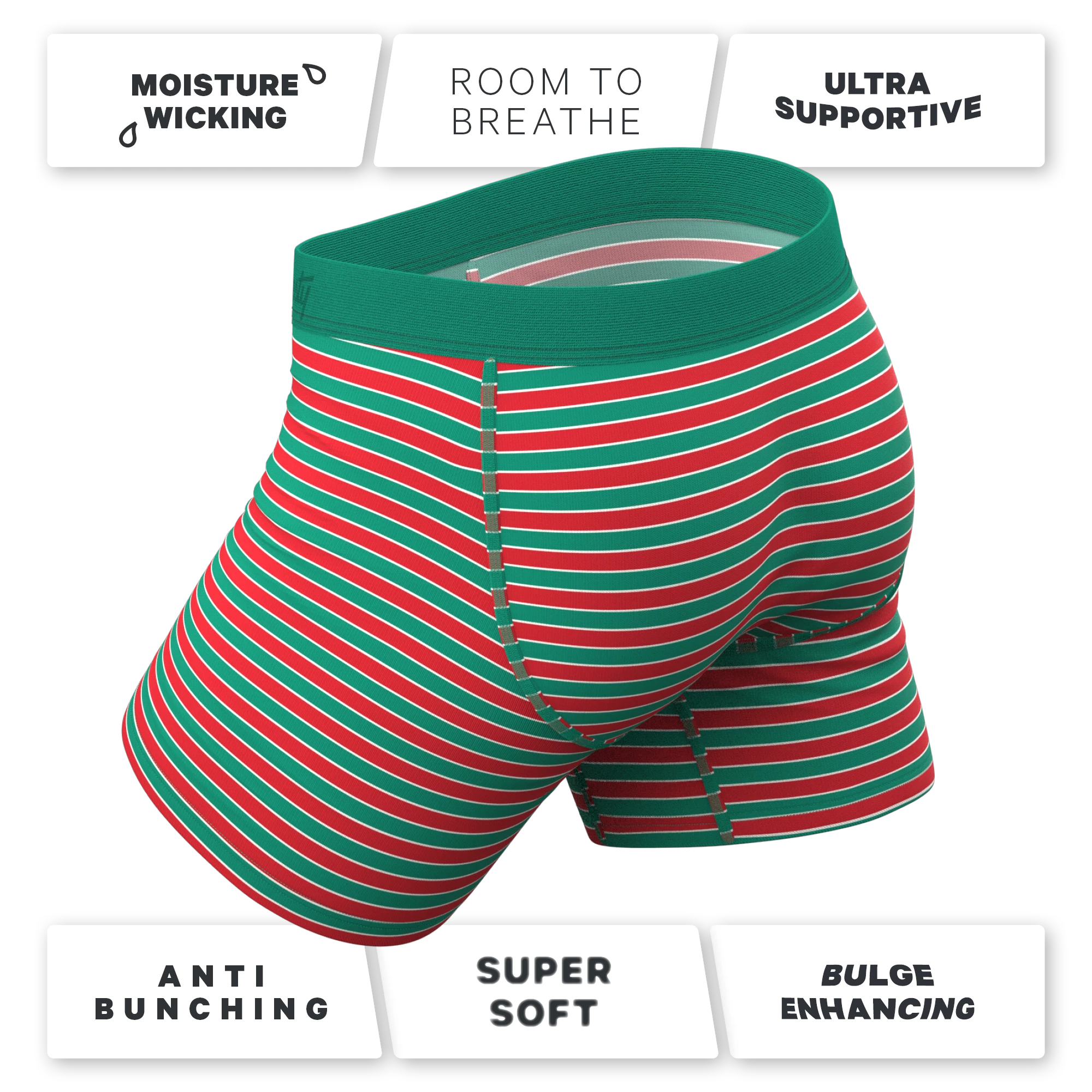 The Stripe Club | Christmas Striped Ball Hammock® Pouch Underwear 6 The Stripe Club | Christmas Striped Ball Hammock® Pouch Underwear - Image 4