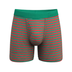 The Stripe Club | Christmas Striped Ball Hammock® Pouch Underwear With Fly