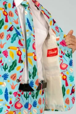 The Birds Of Paradise | Tropical Bird Suit Blazer -US Clothing Sales Store TheBirdsOfParadise TropicalBirdSuitBlazer