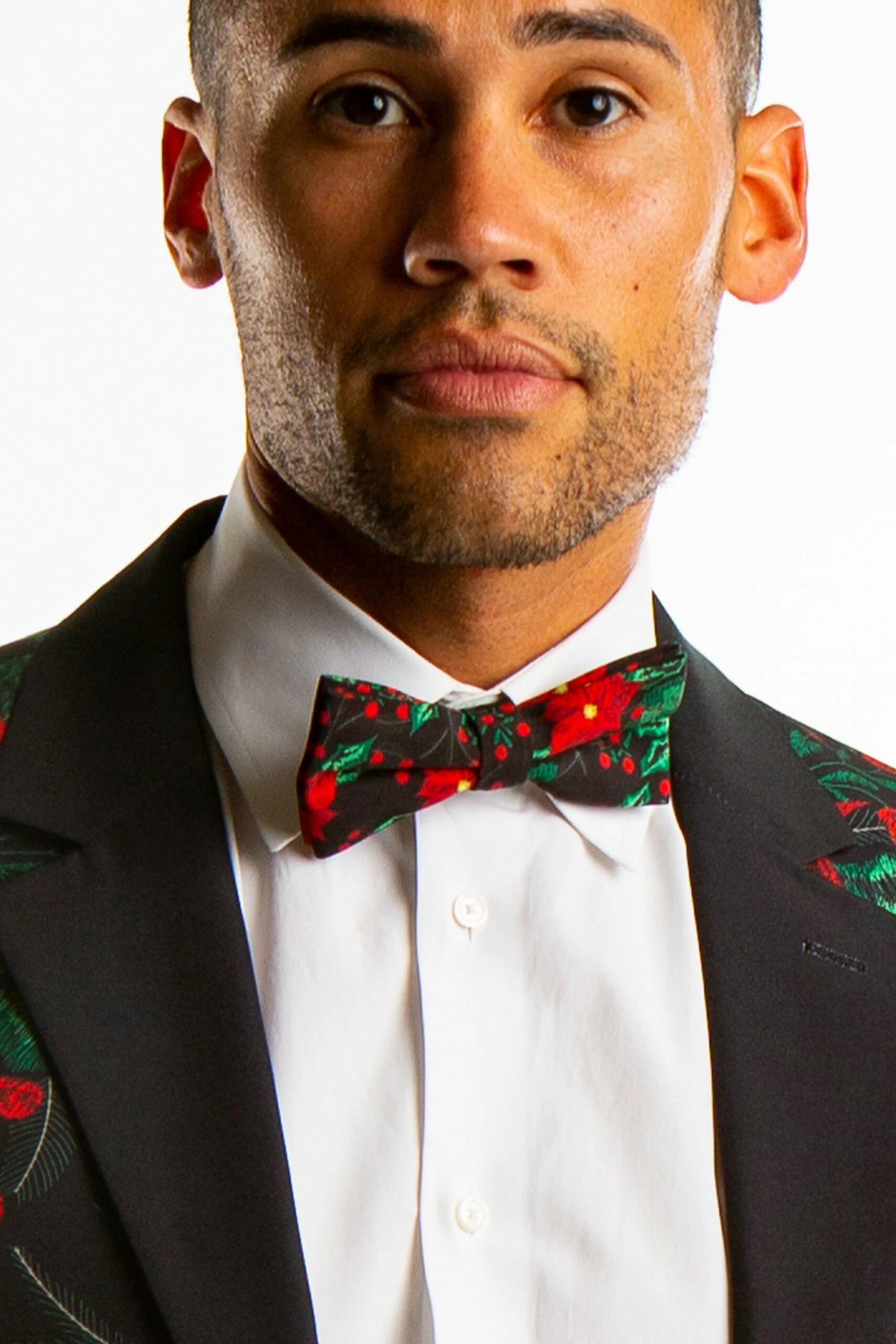 The Centerpiece | Poinsettia Ugly Christmas Bow Tie 3 The Centerpiece | Poinsettia Ugly Christmas Bow Tie