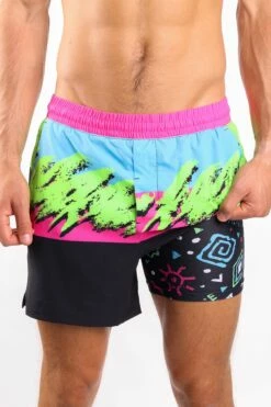 The Cherry Slushy | Neon Retro Ball Hammock® 5 Inch Athletic Shorts -US Clothing Sales Store TheCherrySlushy5in